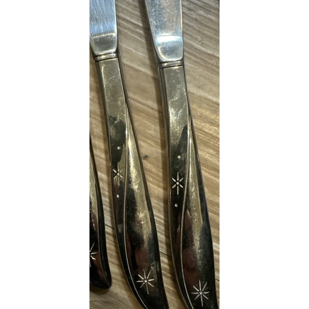 21 Oneida Community Twin Star Stainless. Atomic Starburst. See Description‎